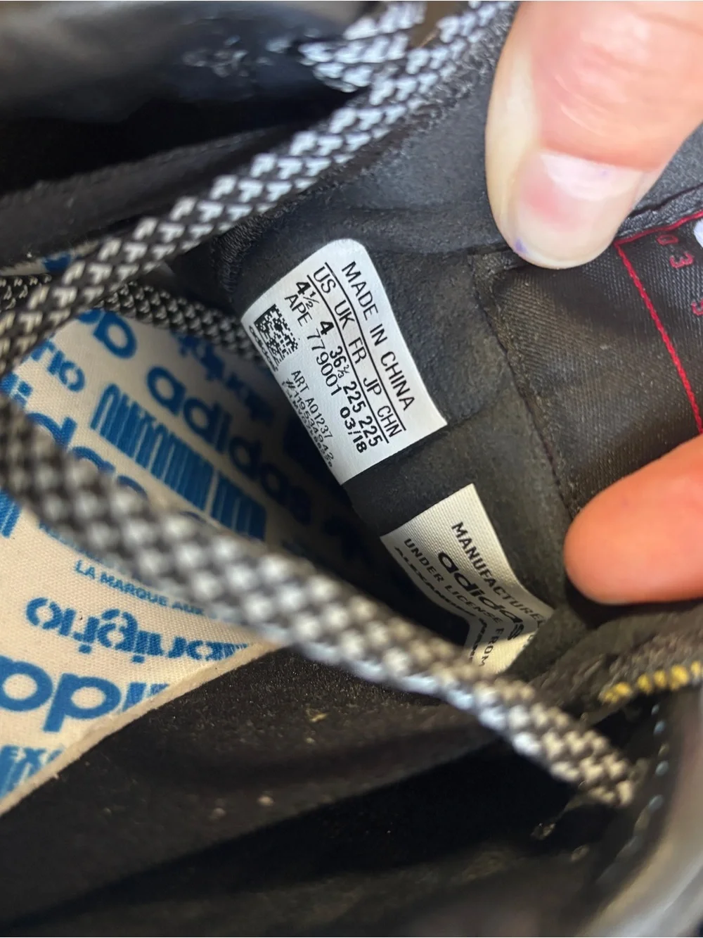 Alexander Wang Adidas turned out sneaker Black White Red Low-Top Sneakers